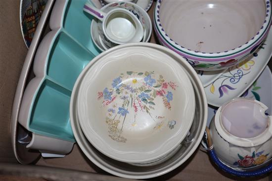 A quantity of Poole pottery decorative items and tableware,